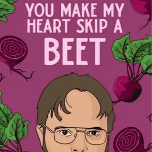 You make my heart skip a beet Valentine's card - NWT
